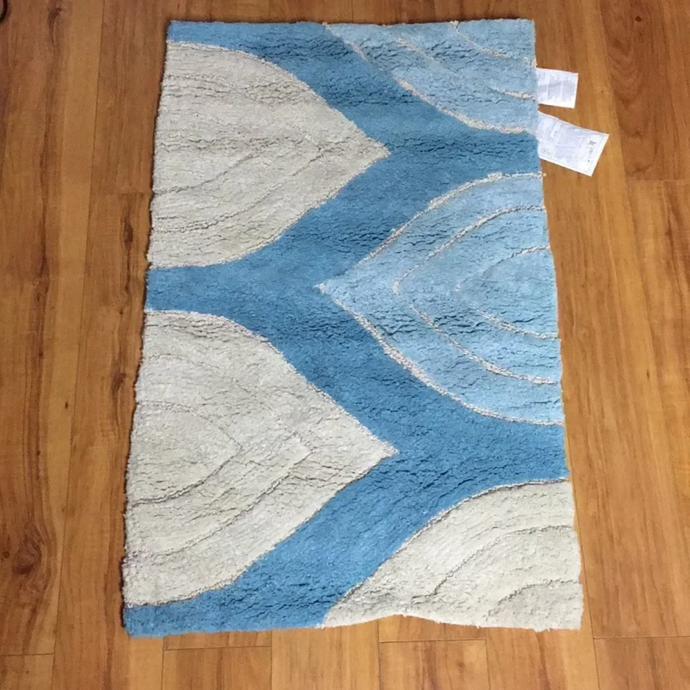 Davenport Bath Rug, 21”x34”, Aqua Marine